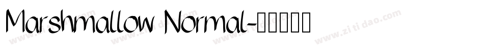 Marshmallow Normal字体转换